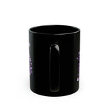 Romantic Swan Black Mug