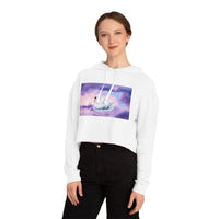 Swan  Women’s Cropped Hooded Sweatshirt