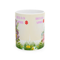 Hello April Ceramic Mug