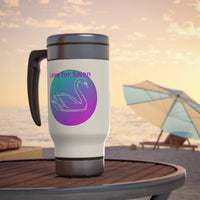 Love for Swan  Stainless Steel Travel Mug with Handle,