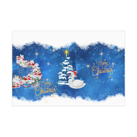 Merry Christmas with Swan Gift Wrap Papers
