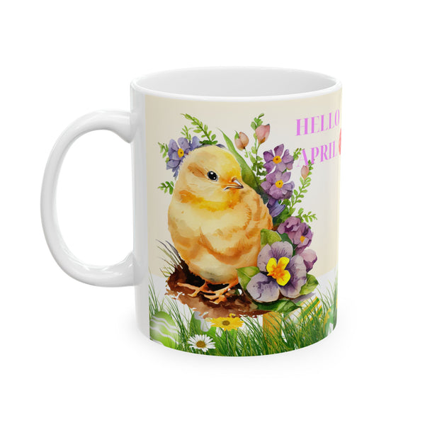 Hello April Ceramic Mug
