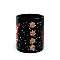 Santa Claus Black Mug