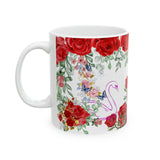 Swan among the roses!