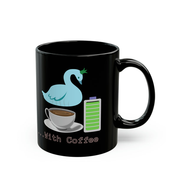 Please Charge My Battery 11oz Black Mug