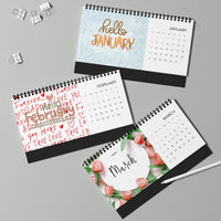 Love for Swan  Desktop Calendar (2025 grid)