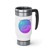 Love for Swan  Stainless Steel Travel Mug with Handle,