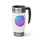 Love for Swan  Stainless Steel Travel Mug with Handle,
