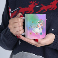 Swan with flower  Ceramic Mug