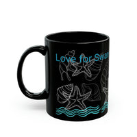 Ocean View Black Mug