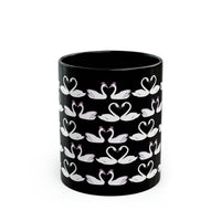 Swans  Black Mug