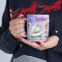 Un Cygne à Paris Ceramic Mug 11oz The swan around the world