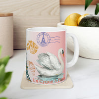 Un Cygne à Paris Ceramic Mug 11oz The swan around the world