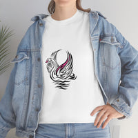Swan Figure Unisex Heavy Cotton Tee