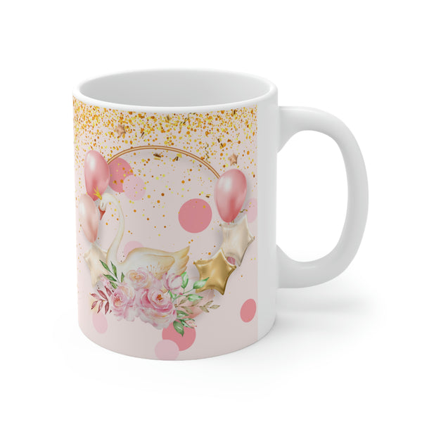 Birthday Mug with swan