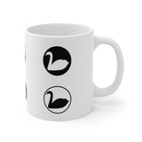 Black and white swans