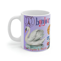 Un Cygne à Paris Ceramic Mug 11oz The swan around the world