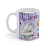 Un Cygne à Paris Ceramic Mug 11oz The swan around the world