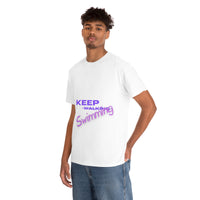 KEEP Swimming Swan  Unisex Heavy Cotton Tee