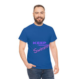 KEEP Swimming Swan  Unisex Heavy Cotton Tee