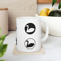 Black and white swans