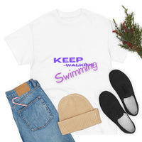 KEEP Swimming Swan  Unisex Heavy Cotton Tee