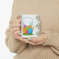 Happy Easter with swan Ceramic Mug 11oz
