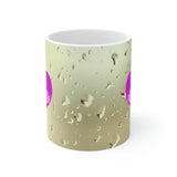 Purple Swans inside the heart Mug 11oz
